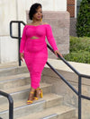 Poppin’ in Pink Ruched Dress
