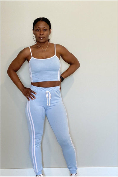 C-Baby 2pc Crop Top Jogger Set - Nore's Fashion