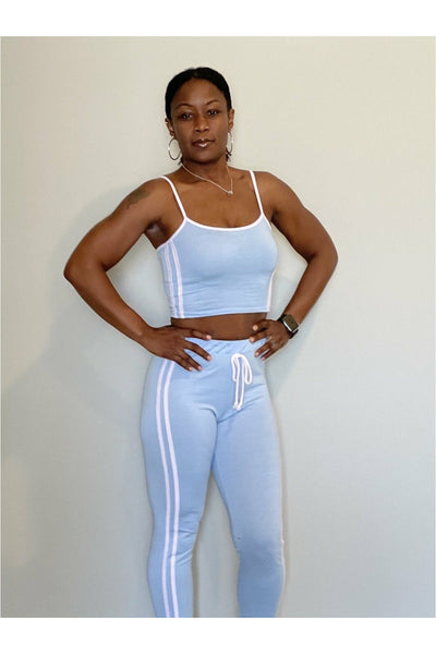 C-Baby 2pc Crop Top Jogger Set - Nore's Fashion