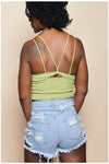 Torn apart offset denim shorts - Nore's Fashion