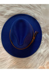 Fedora Hats with solid brown leather strap - Nore's Fashion