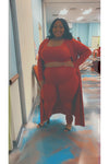 Roxanne 3 piece Cardigan Plus Size Set